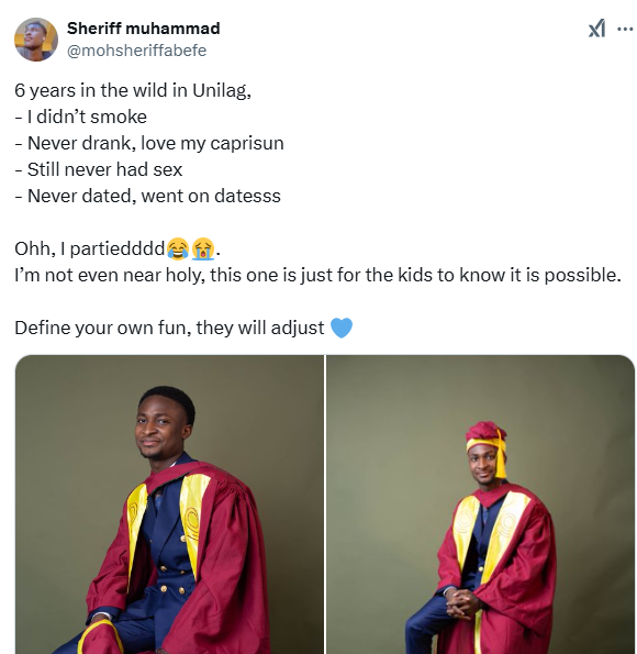 UNILAG Graduate Surprise Claims: 'I Survived University Without Relationship' 3 uni 1737272430