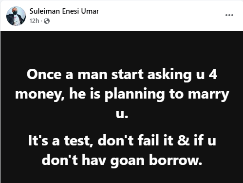 When a Man Asks a Woman for money, he is planning to marry her - Nigerian man says 4 cover8 1739521110