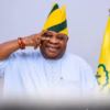 Ademola Adeleke celebrating 2026 Osun governorship election victory