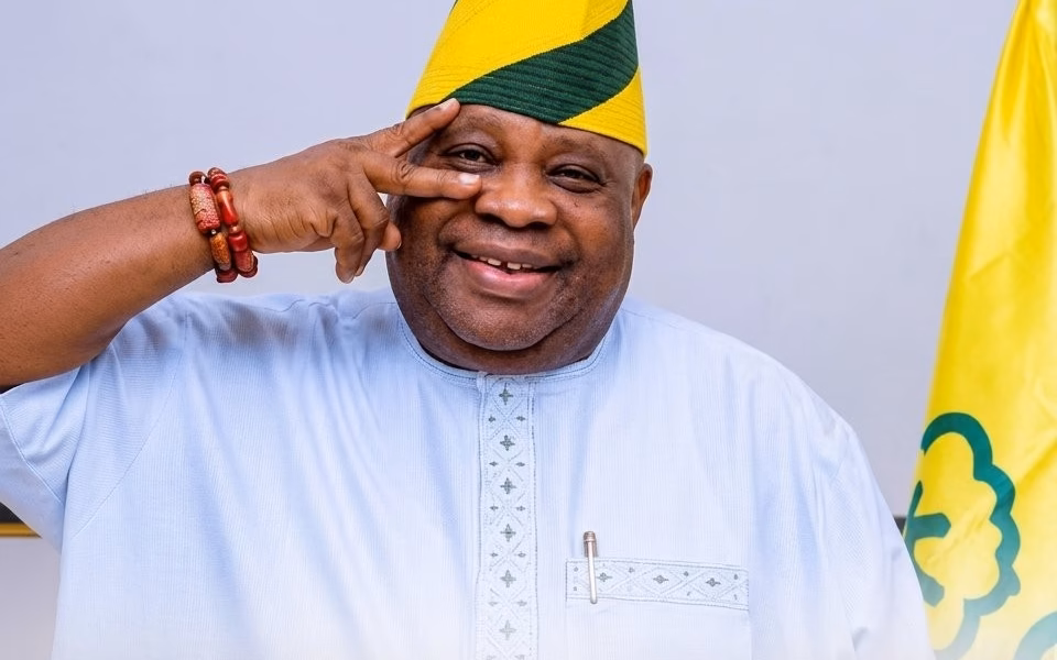 Ademola Adeleke celebrating 2026 Osun governorship election victory