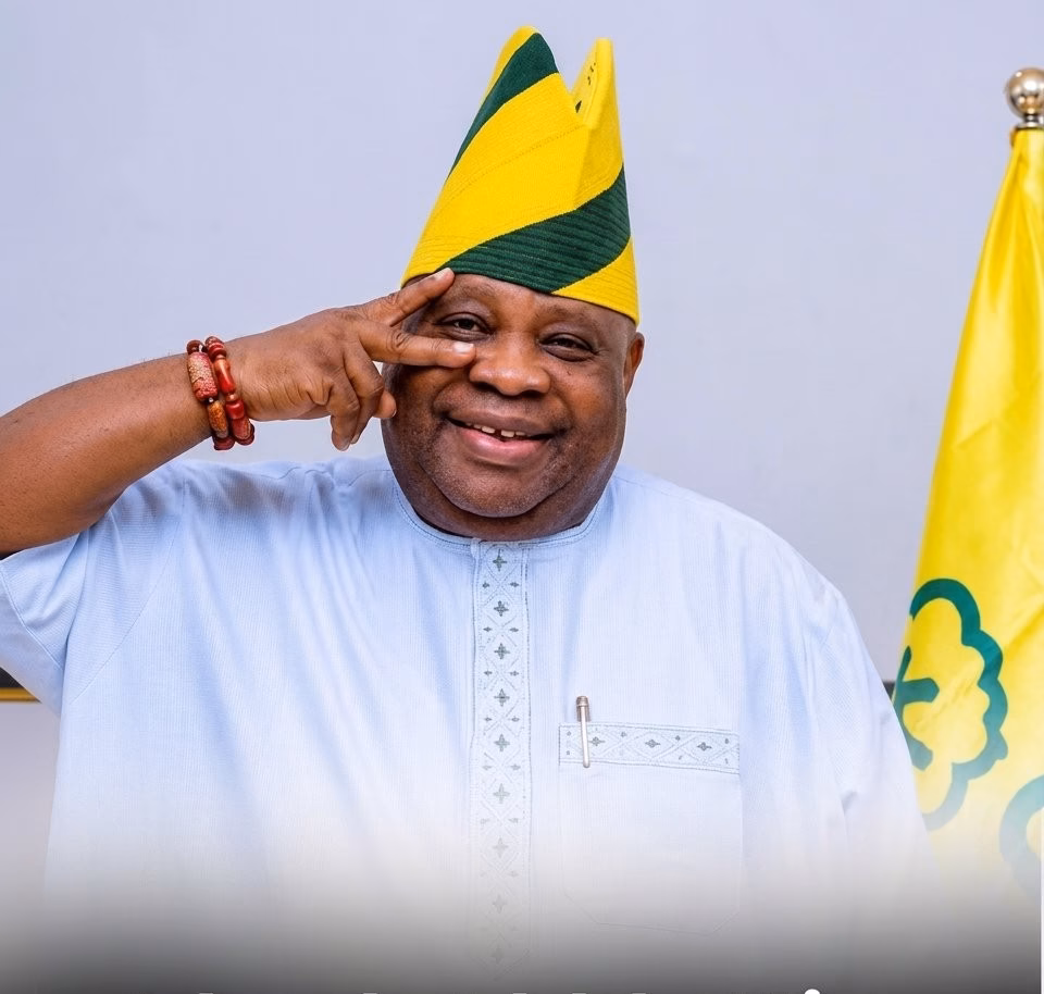 Ademola Adeleke celebrating 2026 Osun governorship election victory